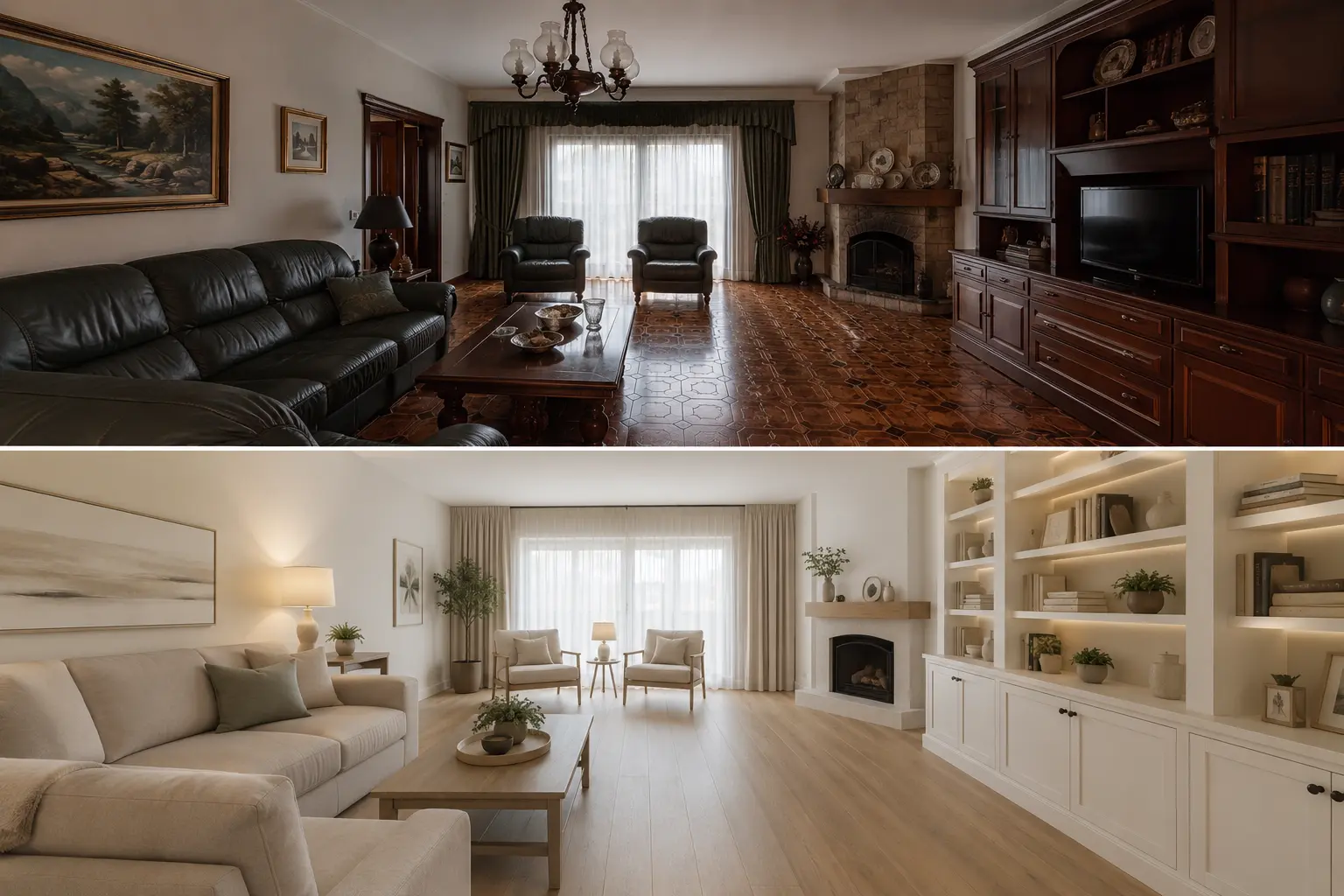 Antes y después: Salón más despejado