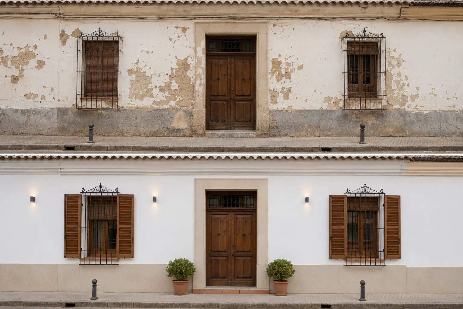Antes y después: Fachada que vuelve a cuidarse