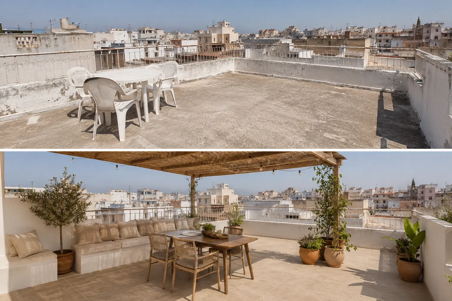 Antes y después: Terraza pensada para usarla