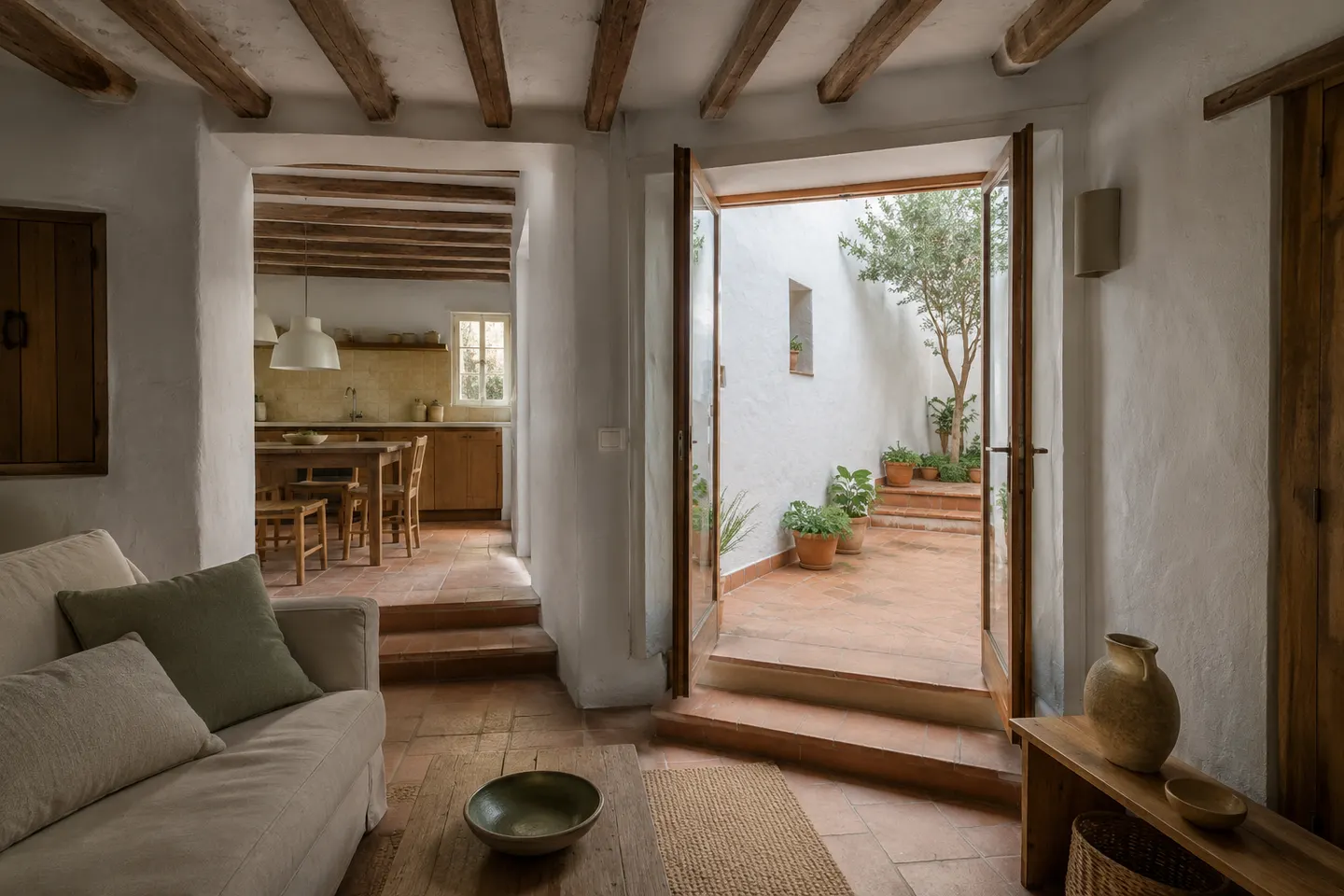 Reforma de vivienda en Cómpeta con acabado mediterráneo